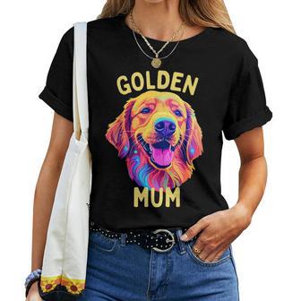 Splendida Golden Retriever 'Golden Mum' Mamme Di Goldens Dogs Maglietta da donna - Novitaregali