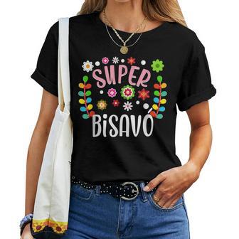 Super Bisavó Portugués Gran Abuela Floral Camiseta de mujer - Regaloses