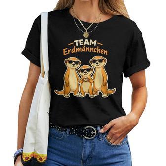 Team Erdmännchen Familie Meerkat Kinder Mädchen Damen Herren T-shirt Frauen - Seseable