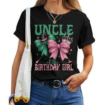 Uncle Of The Birthday Girl Matching Witch Family Bday Part Women T-shirt | Mazezy