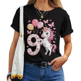 Unicorno 9° Compleanno Ragazza Età 9 Cavallo I Am 9 Anni Bambini Maglietta da donna - Novitaregali
