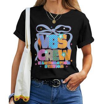 Vbs Crew Illumination Station Christian Kids Summer Camp Women T-shirt | Mazezy