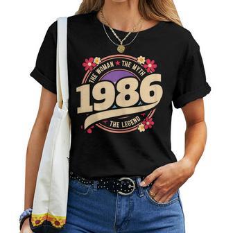 Vintage Année 1986 Légende 40 Ans Anniversaire T-shirt femme - Cadeauxyz