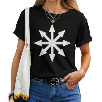 Ymbole Étoile Du Chaos Punk Metal Musique Pentagramme Anarchie Occulte T-shirt femme - Cadeauxyz