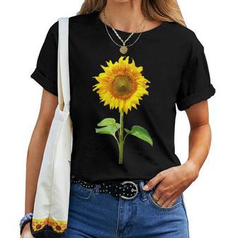 ヒマワリ 夏 花 庭 自然 レディースTシャツ - Kawaiitshirt