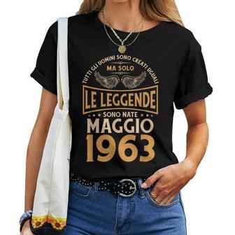 誕生日 男性 ギフト 女性 レジェンド 1963年5月 レディースTシャツ - Kawaiitshirt