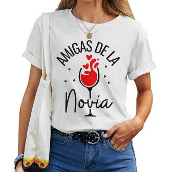 Amigas De La Novia Despedida Deoltera Para La Novia Boda In Mangas Camiseta de mujer - Regaloses