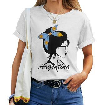 Argentina Ragazza Argentina Argentina Bandiera Maglietta da donna - Novitaregali