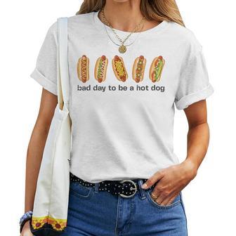 Bad Day To Be A Hot Dog 4Th Of July Kids Women T-shirt | Mazezy