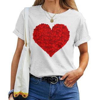 Cœur Rouge Pour Laaint-Valentin Pour Petite Amie Lui Elle T-shirt femme - Cadeauxyz