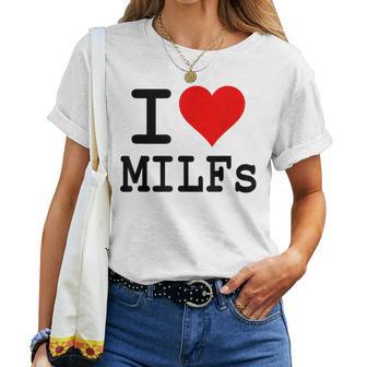 I Love Heart Milfsecchio Mature Donne Mamme Maglietta da donna - Novitaregali
