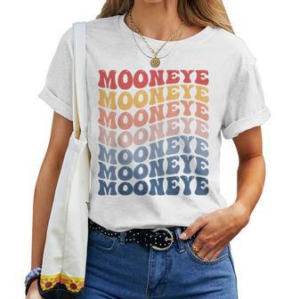 Mooneye Groovy レトロフィッシュ レディースTシャツ - Kawaiitshirt