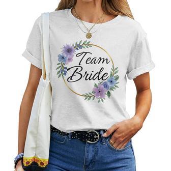 Novia Del Equipo Despedida Deoltera Despedida Deoltera In Mangas Camiseta de mujer - Regaloses