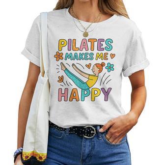 Pilates Me Rend Heureux Été Floral Printemps T-shirt femme - Cadeauxyz