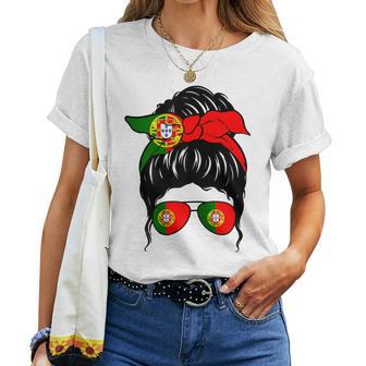 Portuguesa Chica Portugal Bandera Portuguesa Portuguesa Camiseta de mujer - Regaloses