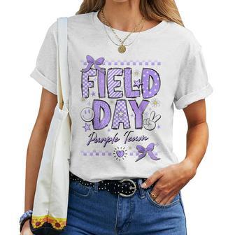 Purple Team Happy Field Day School Trip For Teacher Student Women T-shirt | Mazezy