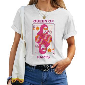 Queen Of Farts Carte Da Gioco Divertenti Per Adulti Maglietta da donna - Novitaregali
