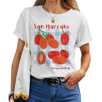 San Marzano Campania Italia Italia Tomate Chicaerano Camiseta de mujer - Regaloses