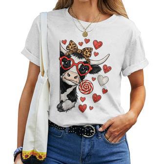 Vache Deaint-Valentin Pour S Et Filles -Ache De Ferme Amusante Pour Laaint-Valentin T-shirt femme - Cadeauxyz