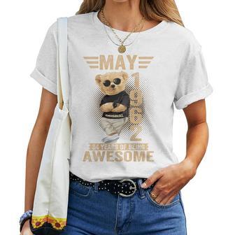 オンバック 5月64日 誕生日 男性 女性 1962年 テディベア レディースTシャツ - Kawaiitshirt