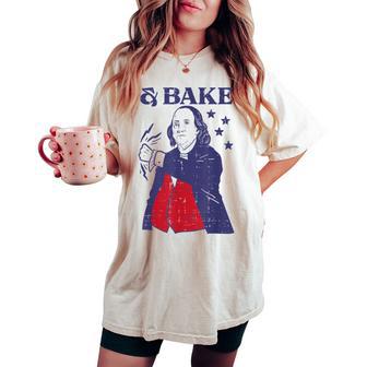 4Th Of July Benjamin Franklin Bake Matching Kids Women's Oversized Comfort T-shirt - Thegiftio UK