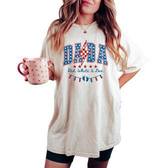 4Th Of July Mama Dada Mini American Family Matching Performance Women's Oversized Comfort T-shirt - Monsterry