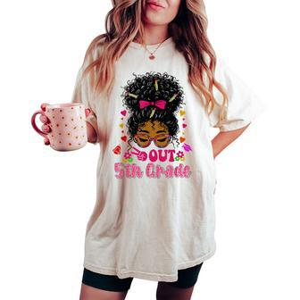 5Th Grade Graduation For Black Girls 5Th Grade Grduate Women's Oversized Comfort T-shirt - Thegiftio UK