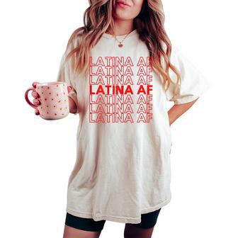 Af Latina Camiseta extragrande cómoda para mujer - Regaloses