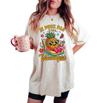 Ananas Drôle Lunettes Deoleil Cadeauacances Humour 2026 T-shirt oversize confortable pour femme - Cadeauxyz