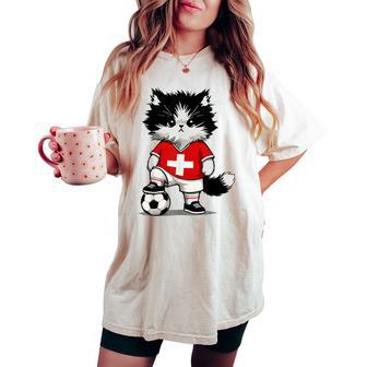 Bandieravizzera Uomini Donne Bambinivizzera T-shirt comoda oversize da donna - Novitaregali