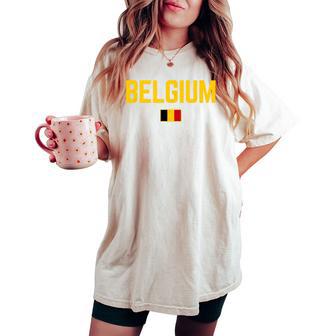 Belgium Flag Kids Belgium Women's Oversized Comfort T-shirt - Thegiftio UK