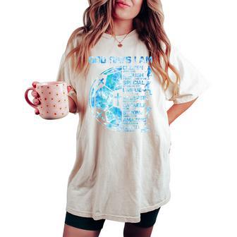 Boys Christian Soccer God Says I Am Religious Faith Graphic Women's Oversized Comfort T-shirt - Thegiftio UK