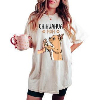 Chihuahua Mom Donne Cane Mama Donne T-shirt comoda oversize da donna - Novitaregali