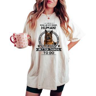 Divertente Da Pastore Tedescohepard Dog Mom Dad Joke Pet T-shirt comoda oversize da donna - Novitaregali