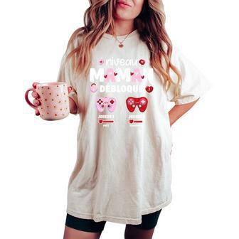 Enceinte Maman Niveau Maman Débloqué Geek En Cours 2025 Haut De Gamme T-shirt oversize confortable pour femme - Cadeauxyz