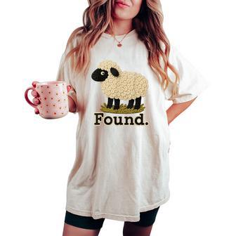 Found Sheep Psalm 23 Christian Faith Women's Oversized Comfort T-shirt - Thegiftio UK