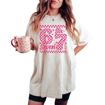ixeven 6 7 Meme Pour Hommes S Enfantsaint-Valentin Et Fille T-shirt oversize confortable pour femme - Cadeauxyz