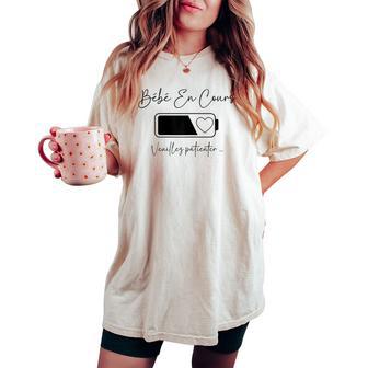 Future Maman 2024 Annonce Grossesse Enceinte T-shirt oversize confortable pour femme - Cadeauxyz