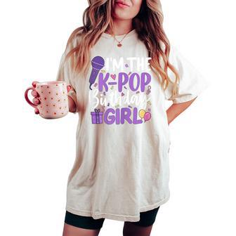 Im The K Pop Birthday Girl Korean Music Birthday Party Women's Oversized Comfort T-shirt - Thegiftio UK