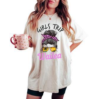 Wailea Maui Chignon Per Capelli Disordinati Da Ragazza T-shirt comoda oversize da donna - Novitaregali
