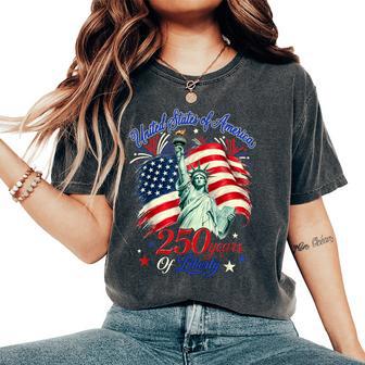 250 Years Statue Of Liberty 250Th Anniversary Kids Women's Oversized Comfort T-Shirt - Thegiftio UK