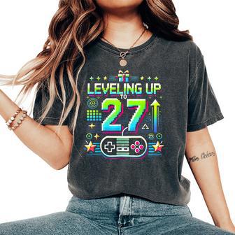 27歳の男性女性、誕生日、27歳の誕生日にプレゼント。 レディースオーバーサイズコンフォートTシャツ - Kawaiitshirt