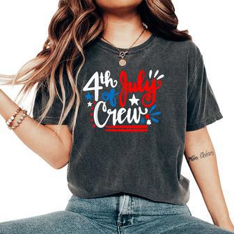 4Th Of July Crew Family Matching Patriotic Kids Women's Oversized Comfort T-Shirt - Thegiftio UK