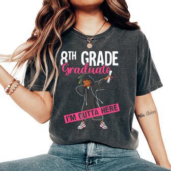8Th Grade Graduate 2026 Dab Black Girl Graduation Class 26 Women's Oversized Comfort T-Shirt - Thegiftio UK