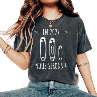 Annonce Deuxième Grossesse Maman Bébé En 2027 Nouserons 4 T-shirt oversize confortable pour femme - Cadeauxyz