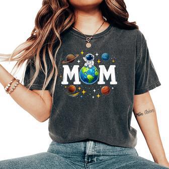 Astronautapazio Compleanno Mamma Famiglia Corrispondenza Madre Pianeti T-shirt comoda oversize da donna - Novitaregali