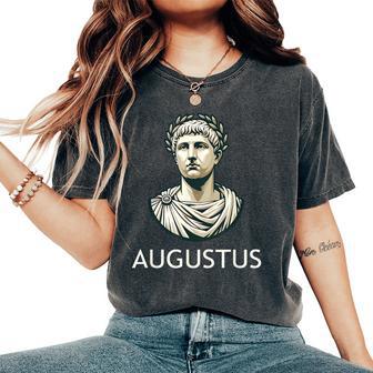 Augusto Emperador De Roma Antigua Roma Camiseta extragrande cómoda para mujer - Regaloses