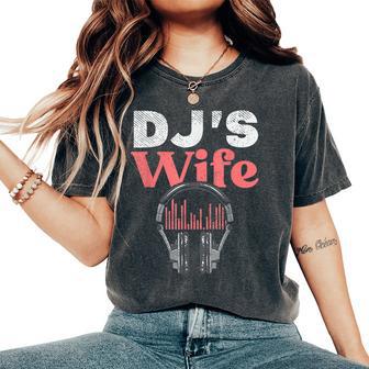 Auriculares Disco Jockey Marido Amante De La Música Divertido Dj Esposa Camiseta extragrande cómoda para mujer - Regaloses