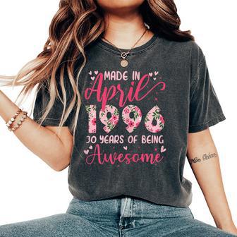Avril 1996 Cool Cadeau Anniversaire 30 Ans Pour S T-shirt oversize confortable pour femme - Cadeauxyz