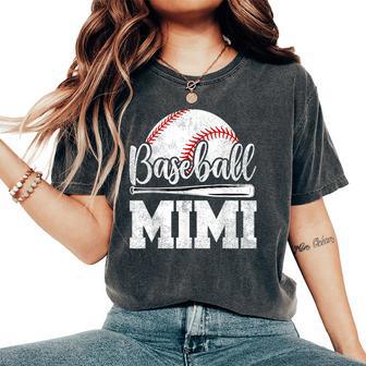 Baseball Mimi Baseball Player Game Day Mother's Day Women's Oversized Comfort T-Shirt - Thegiftio UK